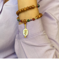 ( ALLAH ) GOD NAME BEARISH WITH RED AGATE  , GREEN JAD , BLOOD STOONE  AND COKE WOOD