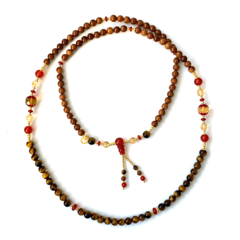 TIGER-EYE BEARISH WITH CITREN , RED AGATE , AMBER AND COKE WOOD