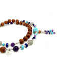 TURQUOISE BEARISH WITH AMETHYST, AMAZONITE, LAPIS LAZULI AND SANDALWOOD