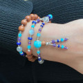 TURQUOISE BEARISH WITH AMETHYST, AMAZONITE, LAPIS LAZULI AND SANDALWOOD