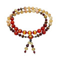 RED AMBER TASBIH WITH CITRINE AND RUBY AGATE