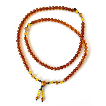 HONEY AMBER BEARISH WITH YELLOW AGATE AND CITRINE