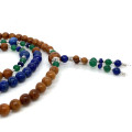 LAPIS BEARISH WITH KYANITE, GREEN CHLORITE AND COKE WOOD