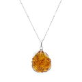 SILVER AMBER NECKLACE SILVER AMBER NECKLACE