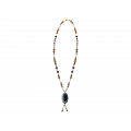 Soleimani agate necklace with moon stone , blue tiger eye , coke wood and amethyst Soleimani agate necklace with moon stone , blue tiger eye , coke wood and amethyst