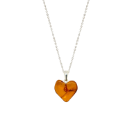 GOLD PLATED AMBER NECKLACE