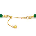 GOLD PLATED ETHIOPIAN OPAL NECKLACE WITH RUBI AGATE , GREEN AGATE AND GREEN JAIDE GOLD PLATED ETHIOPIAN OPAL NECKLACE WITH RUBI AGATE , GREEN AGATE AND GREEN JAIDE