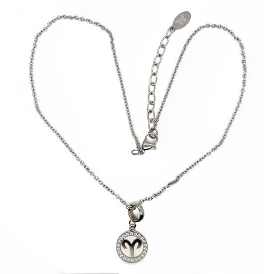 ARIES ZODIAC STAINLESS STEEL NECKLACE