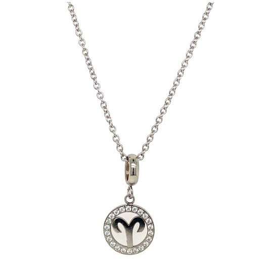 ARIES ZODIAC STAINLESS STEEL NECKLACE