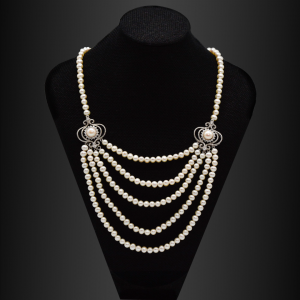 pearl silver necklace 