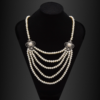 pearl silver necklace 