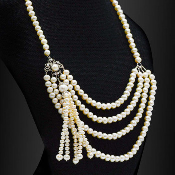 PEARL SILVER NECKLACE