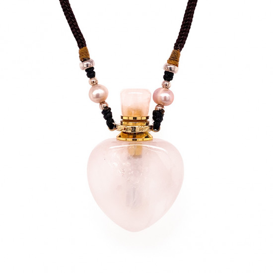 AROMATIC PINK QUARTZ NECKLACE