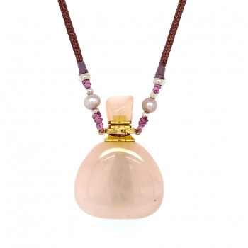 Aromatic Pink Quartz necklace 