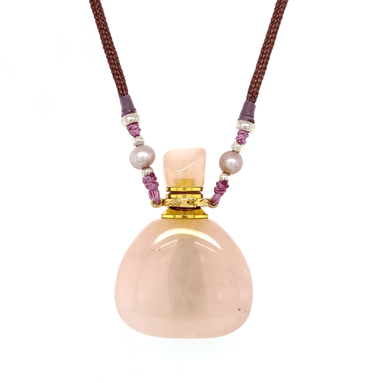 Aromatic Pink Quartz necklace 