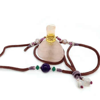 Aromatic Pink Quartz necklace 