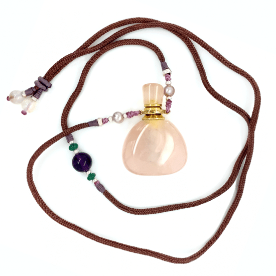 Aromatic Pink Quartz necklace 
