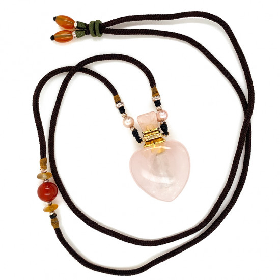 AROMATIC PINK QUARTZ NECKLACE
