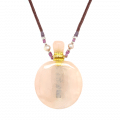 Large Aromatic Pink Quartz necklace 