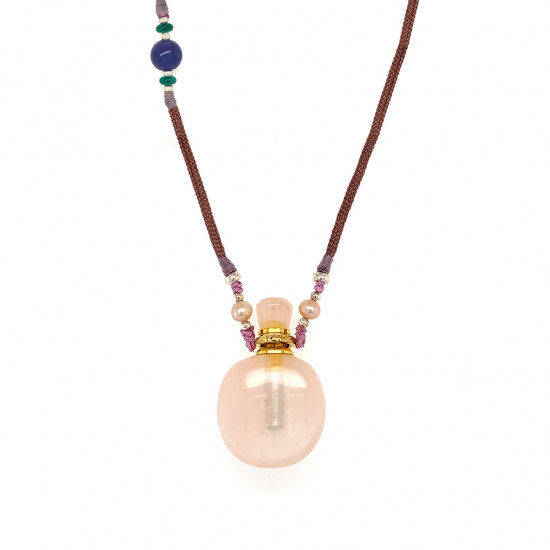 AROMATIC Pink Quartz  NECKLACE