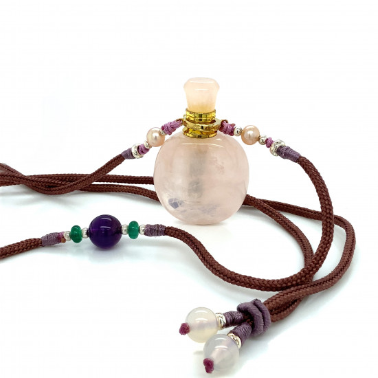 AROMATIC Pink Quartz  NECKLACE