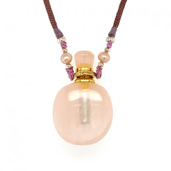 AROMATIC Pink Quartz  NECKLACE