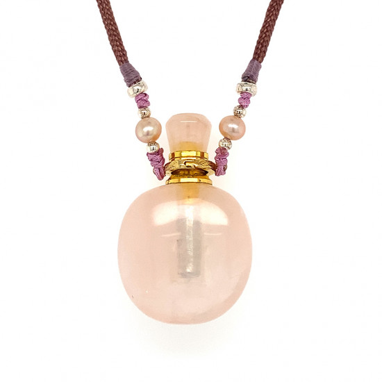 AROMATIC Pink Quartz  NECKLACE