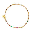 18K Gold plated COLORED ZIRCON ANKLET 18K Gold plated COLORED ZIRCON ANKLET