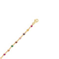 18K Gold plated COLORED ZIRCON ANKLET 18K Gold plated COLORED ZIRCON ANKLET