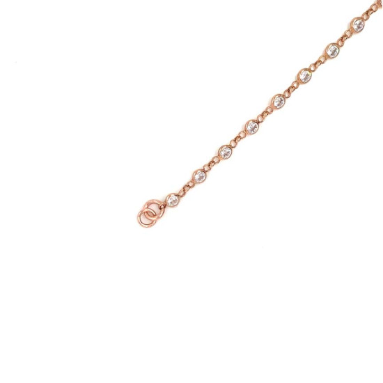 18k GOLD PLATED ROSE GOLD ZIRCON ANKLET 18k GOLD PLATED ROSE GOLD ZIRCON ANKLET