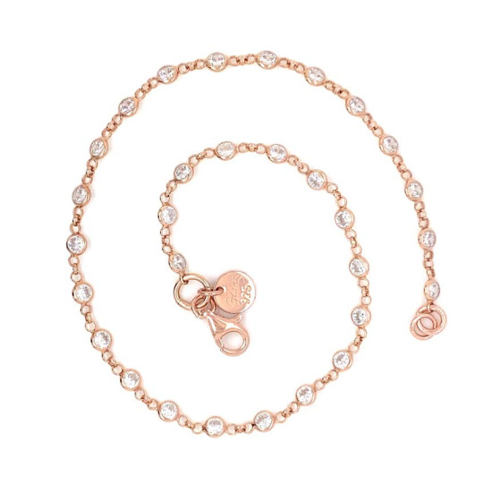18k GOLD PLATED ROSE GOLD ZIRCON ANKLET 18k GOLD PLATED ROSE GOLD ZIRCON ANKLET