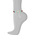 SEASHELL EYE ANKLET WITH , HALOLITE , WOOD COKE SEASHELL EYE ANKLET WITH , HALOLITE , WOOD COKE