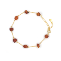 GOLD PLATED AMBER BRACELET GOLD PLATED AMBER BRACELET