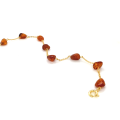 GOLD PLATED AMBER BRACELET GOLD PLATED AMBER BRACELET