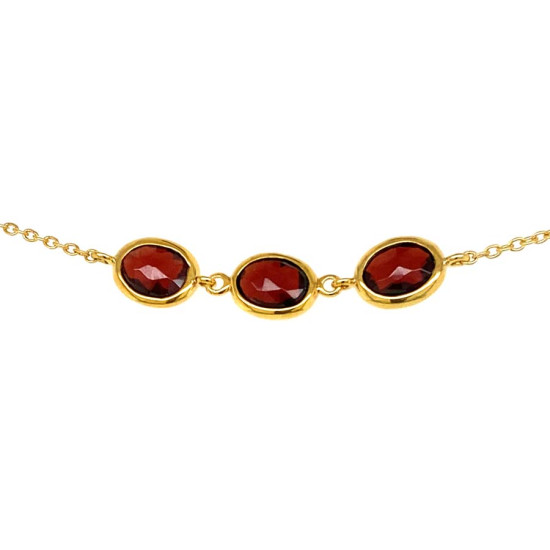 18K GOLD PLATED GARNIT BRACELET 18K GOLD PLATED GARNIT BRACELET