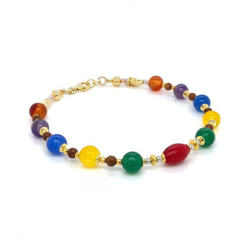 24K GOLD PLATED RED CORAL , AMETHYST , ORANGE AGATE , GREEN AGATE , YELLOW AGATE ,BLUE AGATE AND ORANGE AGATE 