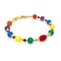24K GOLD PLATED RED CORAL , AMETHYST , ORANGE AGATE , GREEN AGATE , YELLOW AGATE ,BLUE AGATE AND ORANGE AGATE 24K GOLD PLATED RED CORAL , AMETHYST , ORANGE AGATE , GREEN AGATE , YELLOW AGATE ,BLUE AGATE AND ORANGE AGATE