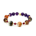 GOSHA CRYSTAL BRACELET WITH AMETHYST AND RUBY AGATE 