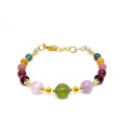 TOURMALINE BRACELET WITH LAVENDERITE