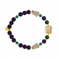 Citrine bracelet with green jade and amethyst, citrine, shards and amethyst Citrine bracelet with green jade and amethyst, citrine, shards and amethyst