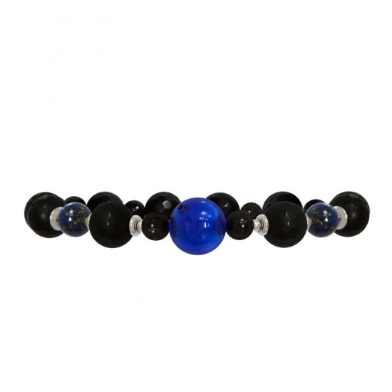 aromatic bracelet with onyx and lapis 
