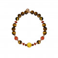 Aromatic bracelet with red agate and tiger eye