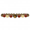 Bracelet with Al-Yusr stone, red agate, citrine and agarwood
