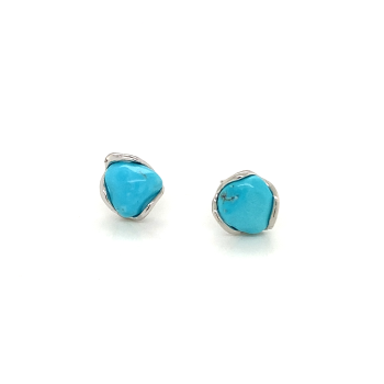 SILVER TURQUOISE EARRINGS 
