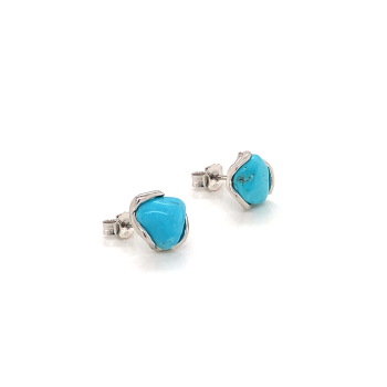 SILVER TURQUOISE EARRINGS 