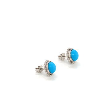 SILVER TURQUOISE EARRINGS