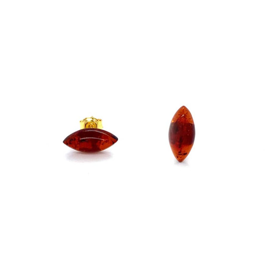 SILVER AMBER EARRING SILVER AMBER EARRING