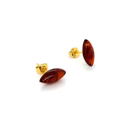 SILVER AMBER EARRING SILVER AMBER EARRING