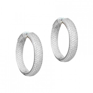 Silver stone with zircon stones