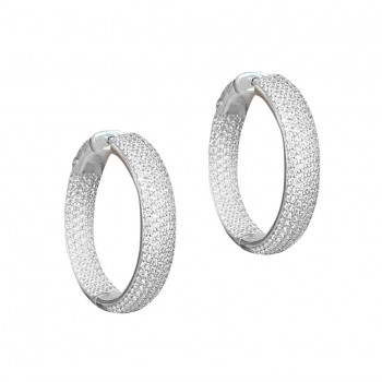 Silver stone with zircon stones